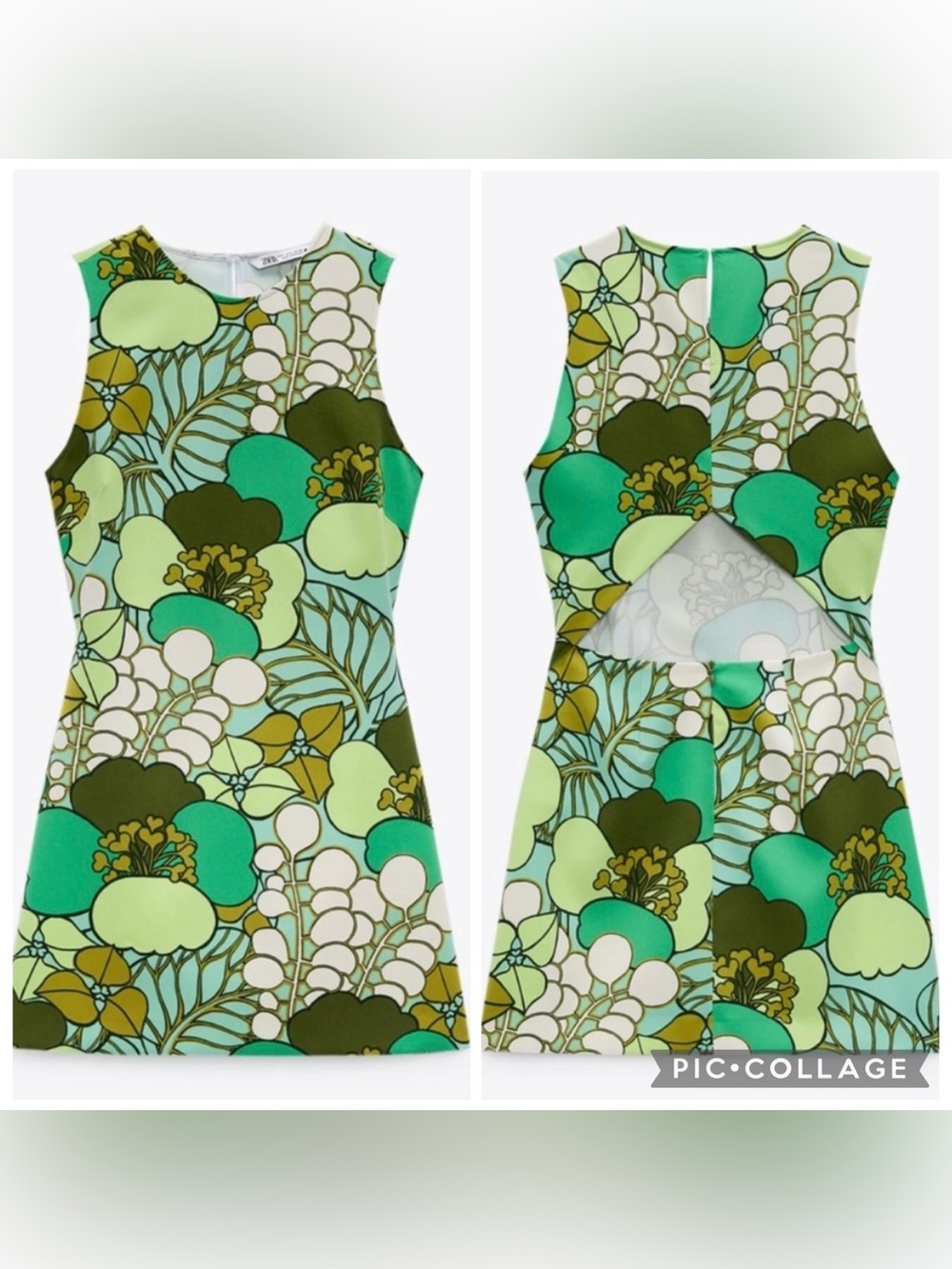 FINAL PRICE! Zara Floral Pattern Dress - Picture 3 of 8